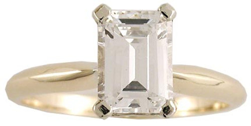 1 Carat Traditional Cut 14 Karat Yellow Gold