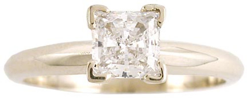 .50 Carat Princess Cut in 14 Karat White Gold
