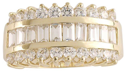 Cubic Zirconia Anniversary Band