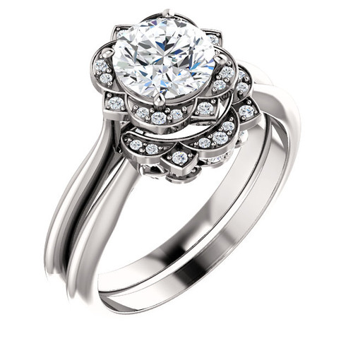 1 Carat Cubic Zirconia Bridal Set