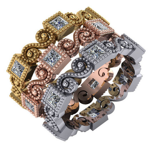 Gorgeous Bezel Set Stackable Bands
