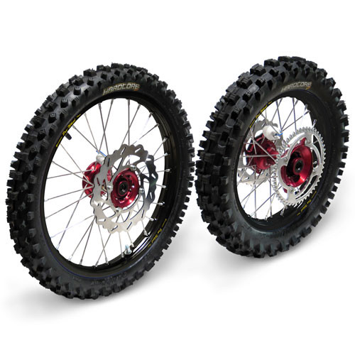 Hardcore Complete Wheel Set - Honda CRF150R - BW Hardcore Complete Wheel Set - Honda CRF150R - BW