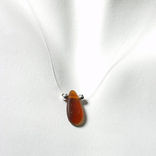 Brown Single-Glass Illusion Necklace