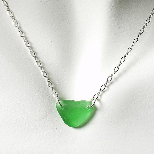 Green Glass Laurie Necklace