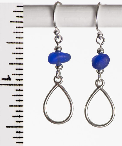 Cobalt French Wire with Pear Shape Detail