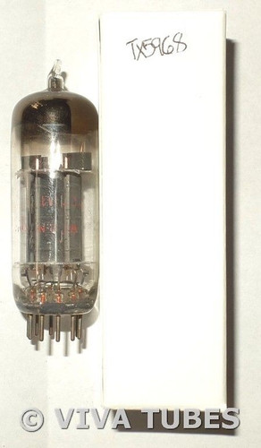 NOS Vintage USA 12BH7A Gray Plate Top Fat D Get Copper Grids Vacuum Tube 100+%