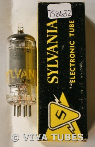 In Box Sylvania 6661 / 6BH6 USA Gray Smooth Plate Top O Get Vacuum Tube 85%