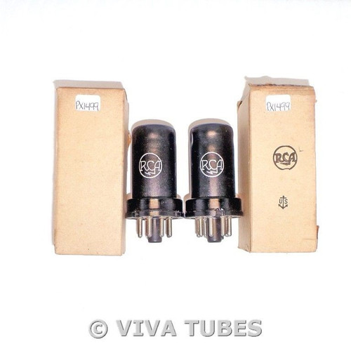 NOS NIB Date Matched Pair RCA USA 12SH7 Vacuum Tubes 100+%