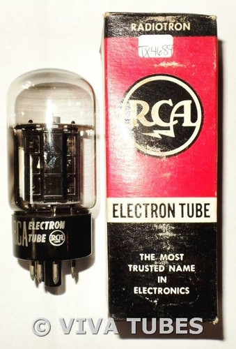 NOS NIB RCA USA 12AV5GA Black Plate Side O Get Vacuum Tube 100+%