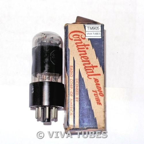 NOS NIB Continental USA 32L7GT Plate Get Smoked Glass Pinched Waist Vacuum Tube