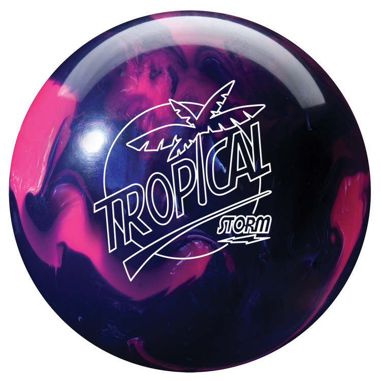 Storm Tropical Storm Pink Purple Bowling Ball
