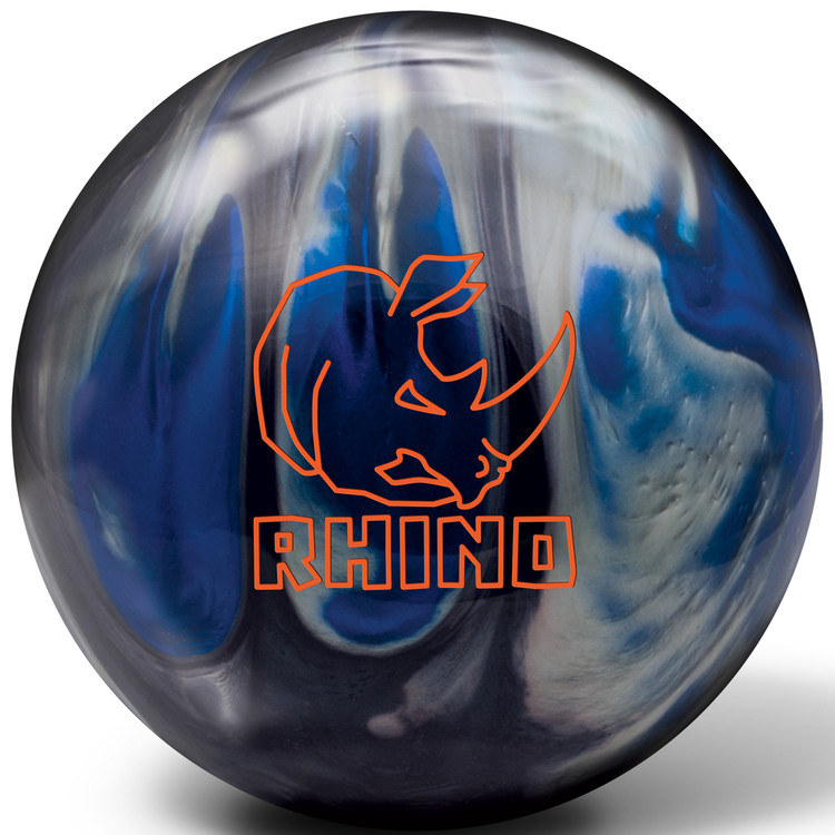 Brunswick Rhino Black Blue Silver Bowling Ball