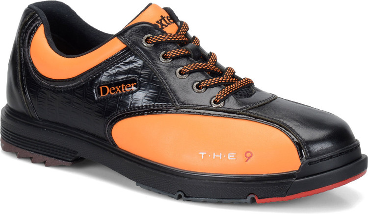 Dexter THE 9 Mens Bowling Shoes Black Orange