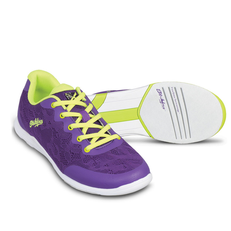 KR Strikeforce Lace Women's Bowling Shoes Purple Yellow