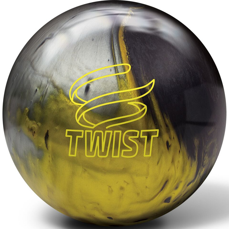 Brunswick Twist Black Gold Silver Bowling Ball