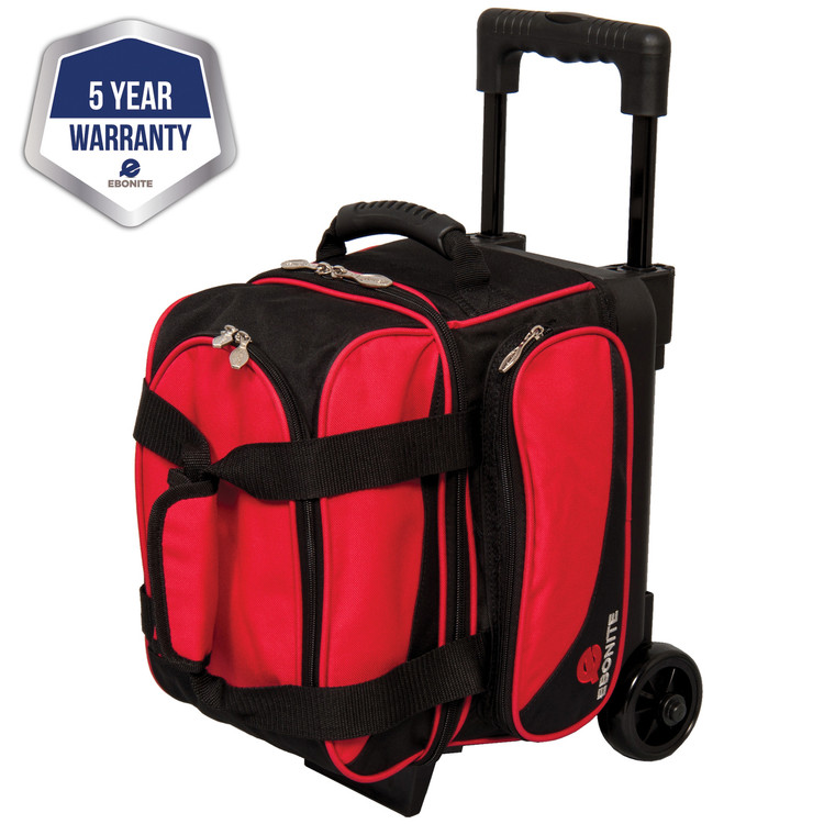 Ebonite Transport 1 Ball Single Roller Bowling Bag Red