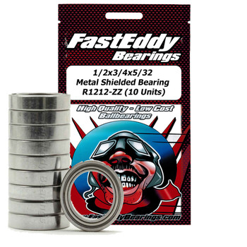 1/2x3/4x5/32 Metal Shielded Bearing R1212-ZZ (10 Units) 1/2x3/4x5/32 Metal Shielded Bearing R1212-ZZ (10 Units)