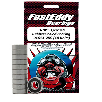 3/8x1-1/8x3/8 Rubber Sealed Bearing 1614-2RS (10 Units) 3/8x1-1/8x3/8 Rubber Sealed Bearing 1614-2RS (10 Units)