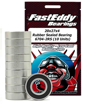 20x27x4 Rubber Sealed Bearing 6704-2RS (10 Units) 20x27x4 Rubber Sealed Bearing 6704-2RS (10 Units)