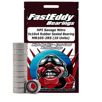 HPI Savage Nitro 5x10x4 Sealed Bearing MR105-2RS (10 Units) HPI Savage Nitro 5x10x4 Sealed Bearing MR105-2RS (10 Units)
