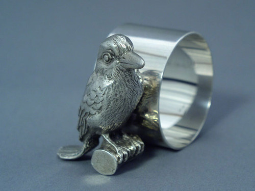 Kingfisher Figural Napkin Ring
