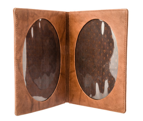 Leather Double Photo Frame
