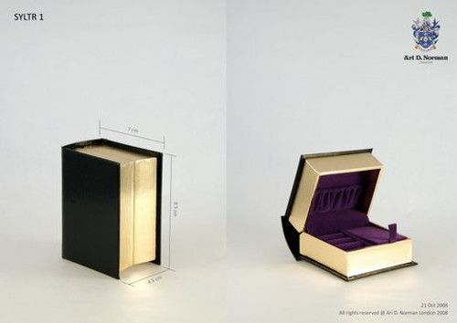 Leather Book Jewel Box