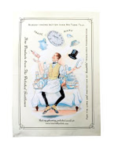 Town Talk Tea Towel Juggling Design