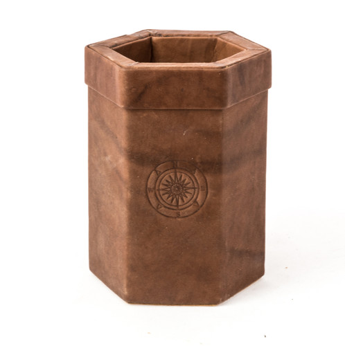 Leather Pen & Pencil Holder Celtic Motif