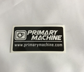 Primary Machine Black & White Sticker Primary Machine Black & White Sticker