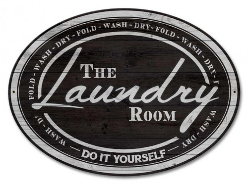 retro metal laundry signs for sale