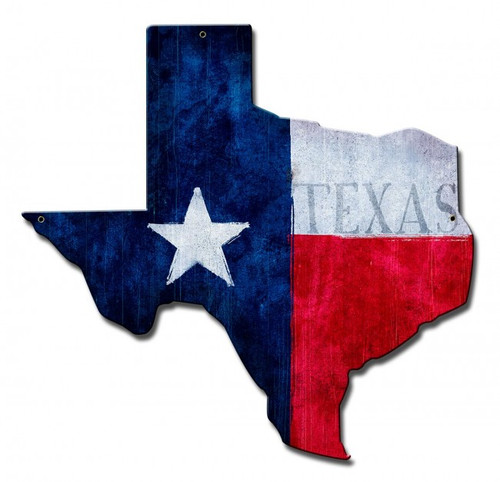 Texas State Flag Metal Sign 15 x 15 Inches