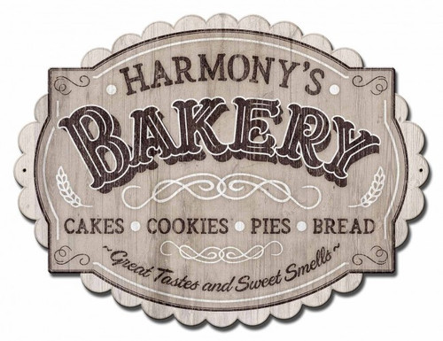 Bakery Metal Sign - Personalized 30 x 15 Inches