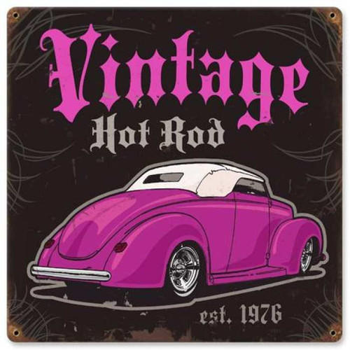 Vintage-Retro Vintage-Retro Hot Rod Metal-Tin Sign