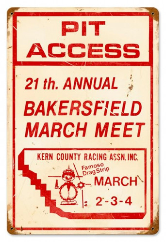 Vintage-Retro Bakersfield 21st Metal-Tin Sign