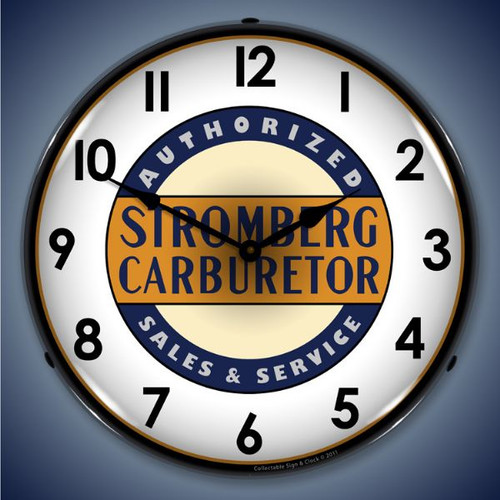 Vintage-Retro Stromberg Service Lighted Wall Clock
