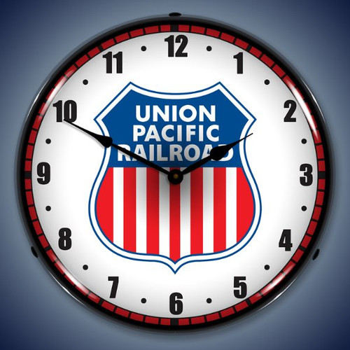 Vintage-Retro Union Pacific Railroad Lighted Wall Clock