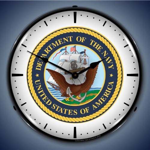 Vintage-Retro US Navy Lighted Wall Clock