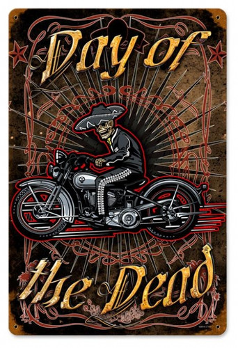 Vintage-Retro Day Of The Dead Metal-Tin Sign