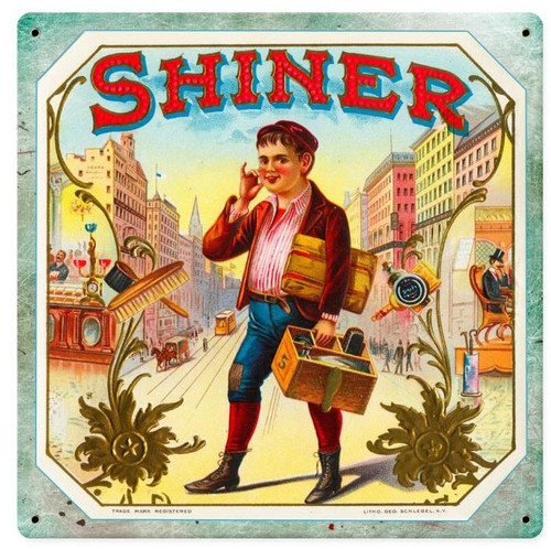 Shiner Vintage Metal Sign 12 x 12 Inches
