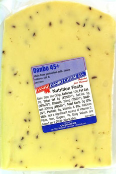 Danbo cheese with Caraway seeds Per Lb Danbo cheese with Caraway seeds Per Lb