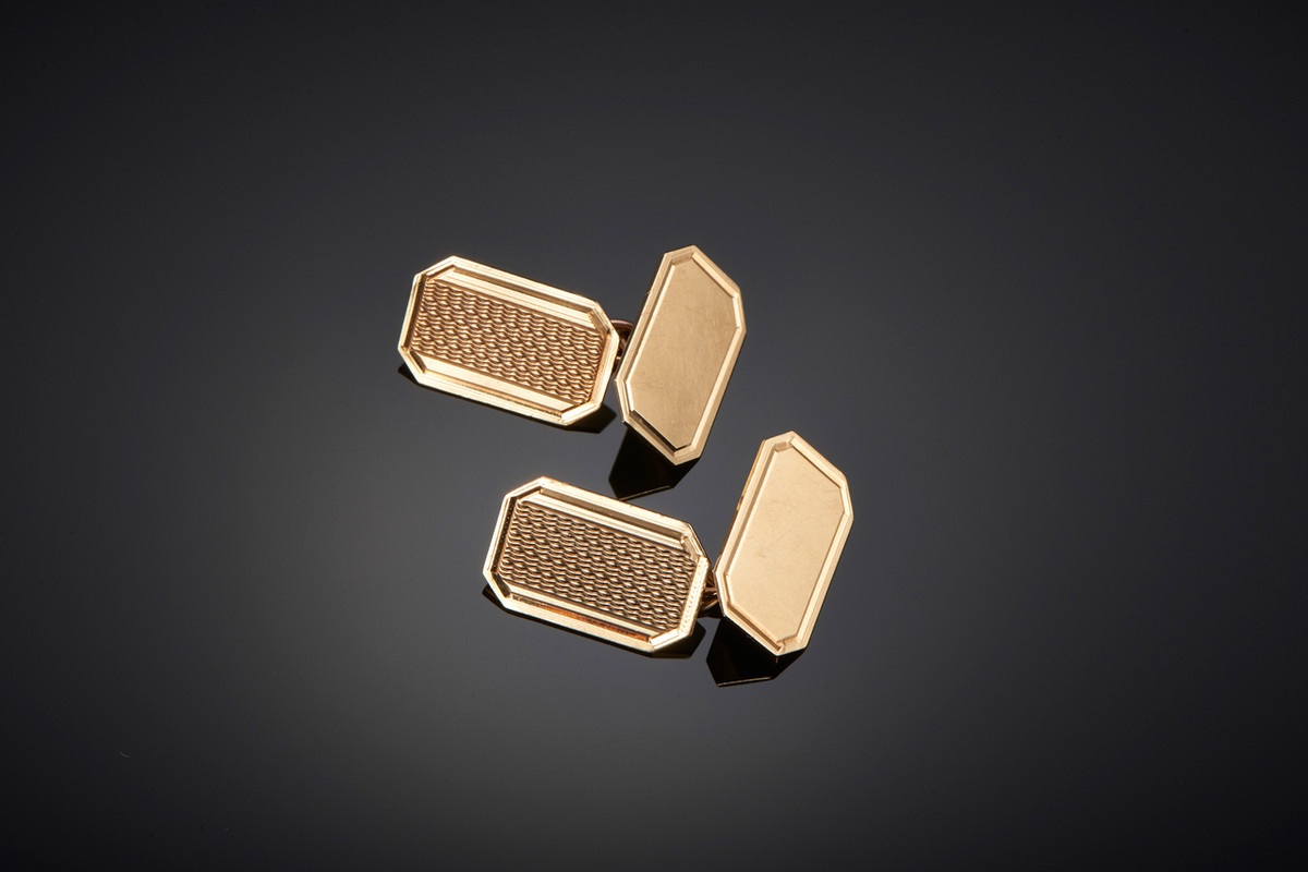 Fine Pair of Octagonal cufflinks - Front Image