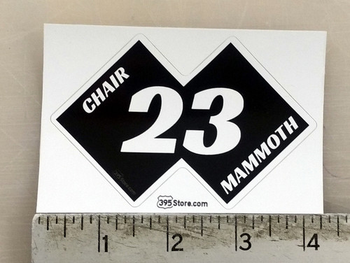 Mammoth Chair 23 Snow Ski Sticker Mammoth Chair 23 Snow Ski Sticker