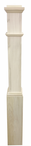 4091 box newel in poplar