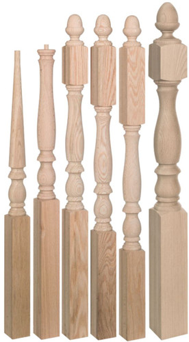 Elegant turned newels