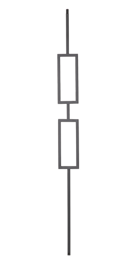 Double rectangle modern iron balusters