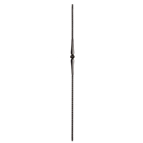 hammered wrought iron baluster