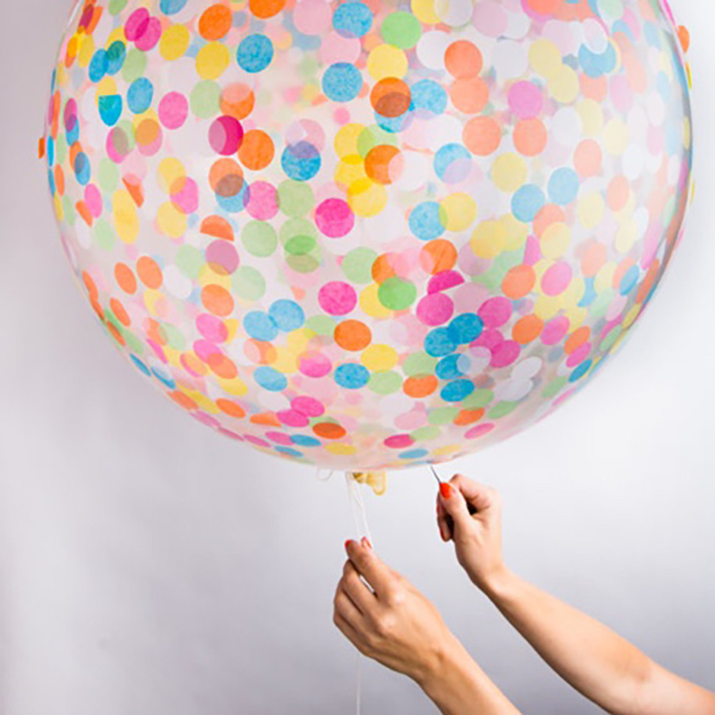 Jumbo Confetti Balloon, Assorted