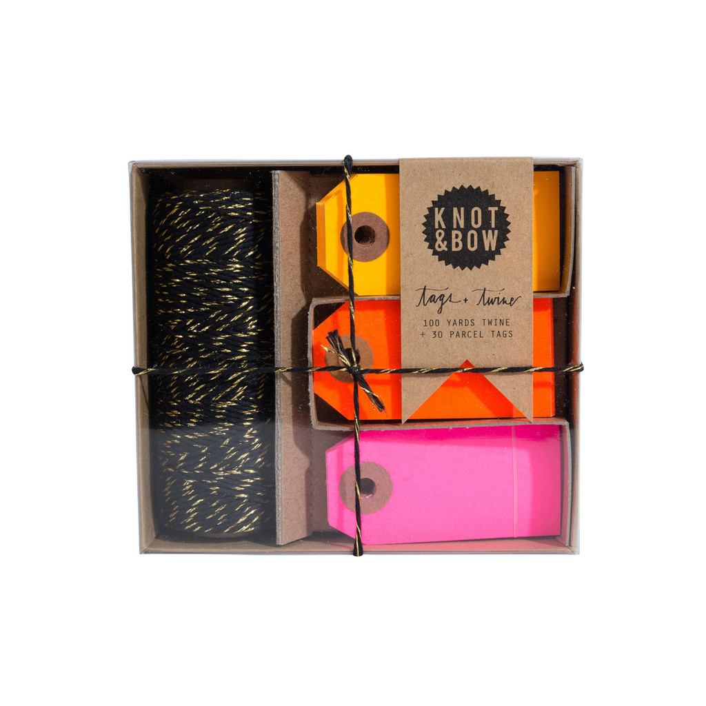 Tag + Twine Box, Warm Neon