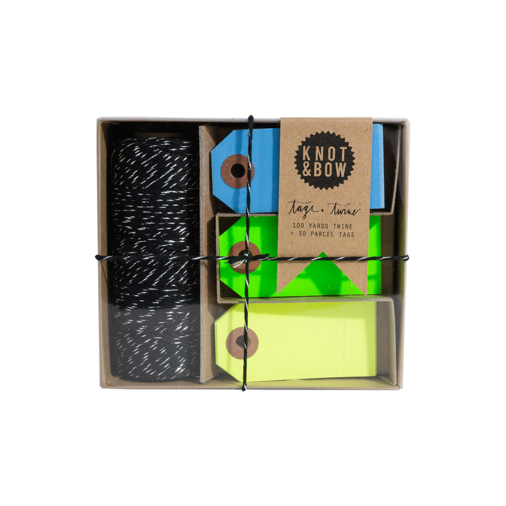 Tag + Twine Box, Cool Neon